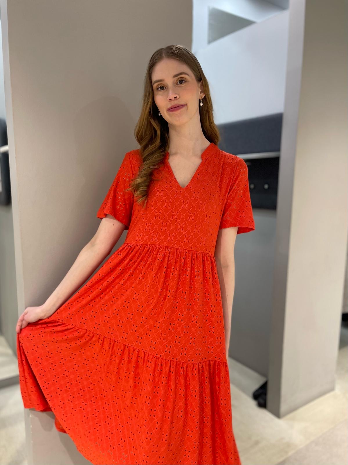 VIKAWA Midi Dress - Poppy Red