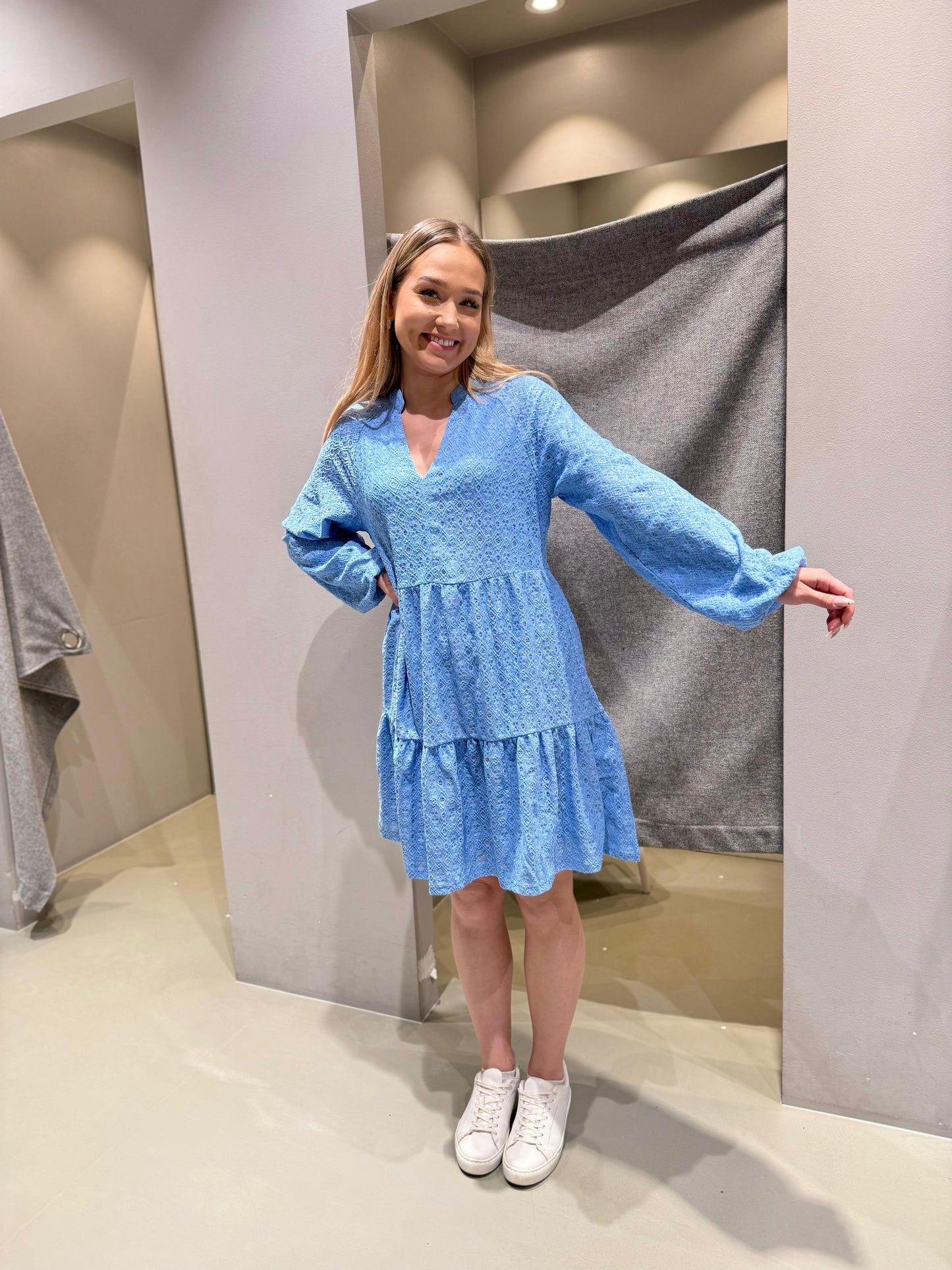 OBJLAILA Short Dress - Cornflower Blue
