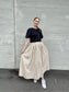 OBJHAMA Long Skirt - Sandshell