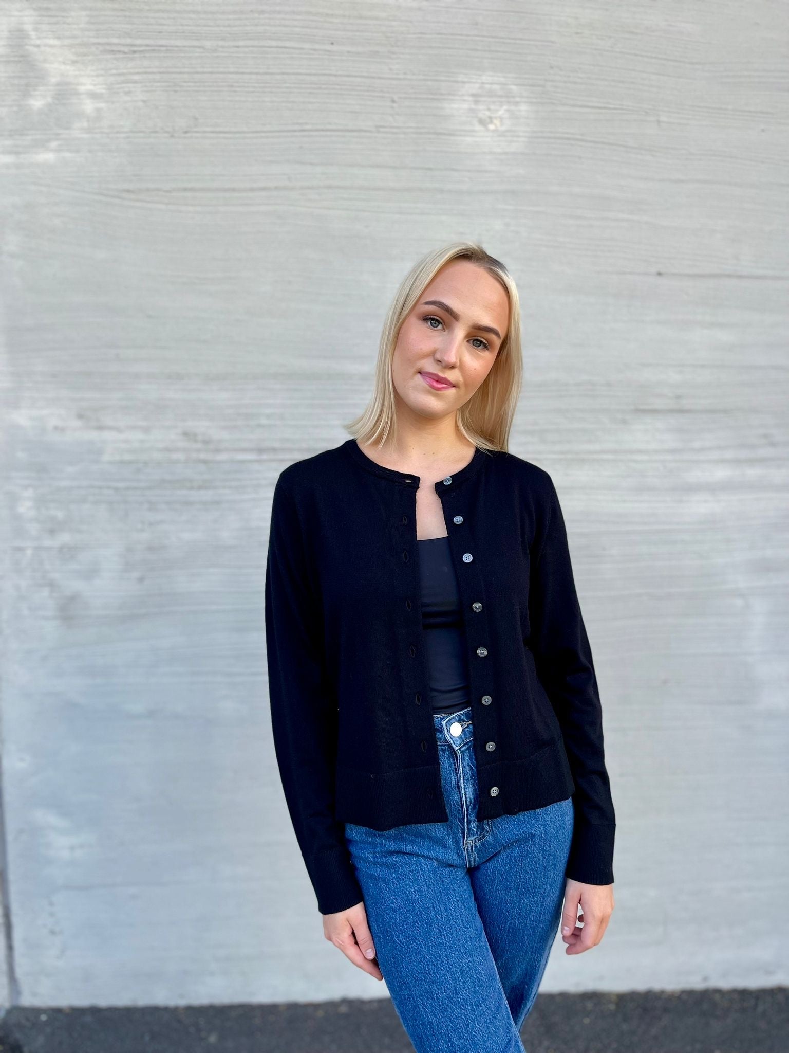 SLFTHEA Knit Cardigan - Black