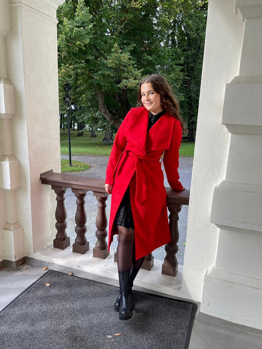 VIDICA Coat - Poppy Red