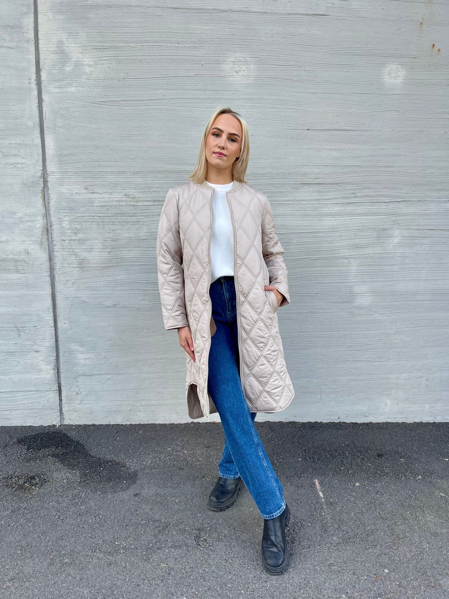 VIQUILA Quilted Jacket - Feather Gray