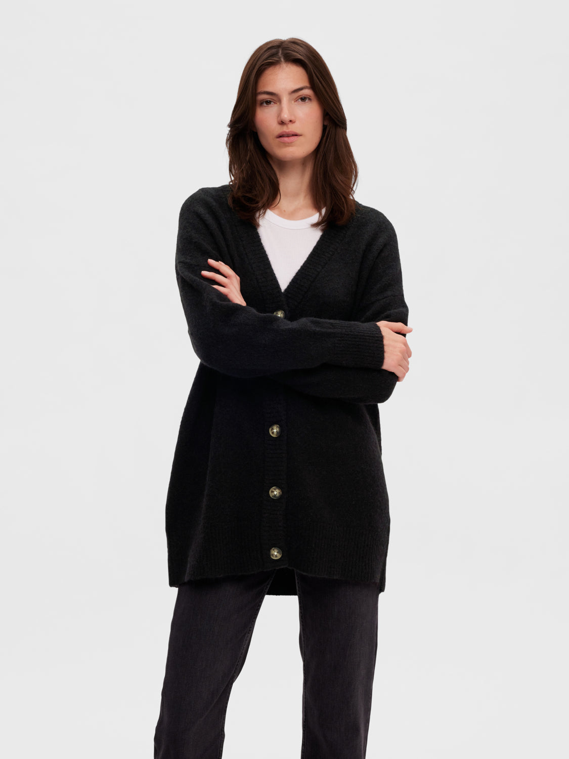 SLFMALINE Cardigan - Black