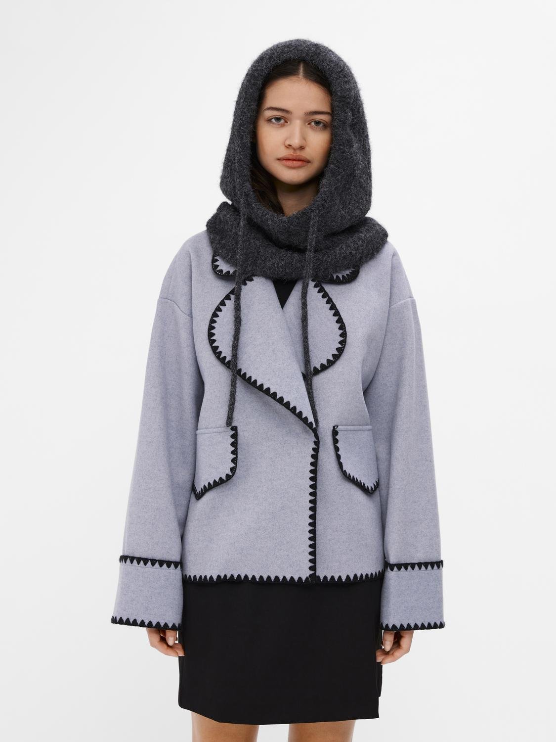 OBJMILU Headwear - Dark Grey Melange